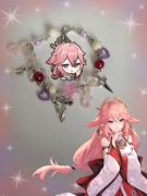Bransoletka Genshin Impact Yae Miko Handmade 