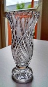 Kryształowy wazonik PRL. 16 cm. Vintage PRL