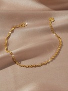 Bransoletka twisted z serduszkiem