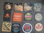 Podstawki piwne różne Czechy, Pilsner Urquel, Cieszyn, Witnica 