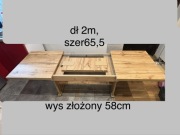 Stół rozkładany regulowany 