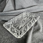 Patera, półmisek kryształowy Retro, wzór: młynek, gwiazdy. Odbiór Warszawa