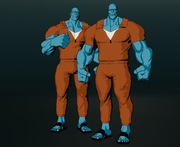 3D drukowana figurka Mauler Twins fan art, Bliźniaki Mauler 120mm