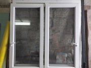 okno plastkowe białe 145x143 w bardzo dobrym stanie po demontażu