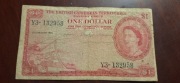 BANKNOT 1 DOLAR BRYTYJSKIE TERYTORIA KARAIBY 1961 ROK RZADKI 