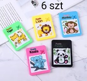 UKŁADANKI 6szt*12kostek przesuwane mini plastykowe podróżne 7*5cm LOSOWO 