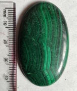 Malachit  wisior amulet talizman broszka polerowany 