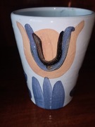 Kubek gliniany z PRL