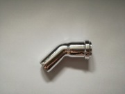 Kolano kananalizacyjne Fi 32 mm kąt 45st chrom