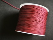 Sznurek do wyrobu biżuterii ciemnoczerwony, cena za 3metra