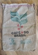 Jutowy worek po kawie Brazylia 93x70cm 