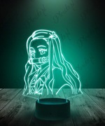 Lampka LED Nazuko i bohaterowie Demon Slayer dwa wzory 