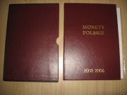 Album klaser rocznikowy do monet polskich 2001-2004 z futerałem (Fischer)