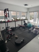 MATA PODŁOGOWA GUMOWA KWADRAT NA SIŁOWNIĘ 101x101cm POD SPRZĘT FITNESS 30mm