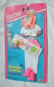 ubranko dla lalki barbie NFRB 1994 SPONGE'N PRINT MATTEL