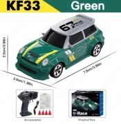 RC Drift Samochód 1:64 4WD Zdalnie Sterowany Mini GTR Wyścigowy