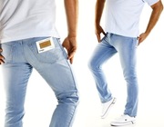 Męskie Spodnie Wrangler Texas Slim Spot Lite Jeansy W12SXPZ87 W38 L32 38/32