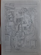 Grafika wykinana piórkiem 