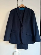 Garnitur Guittard granatowy klasyk slim fit wełniany 56 L/XL