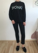 Czarna miła bluza z logo Monki