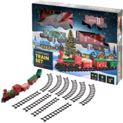 Świąteczny Pociąg Pod Choinkę z Oświetleniem i Dźwiękiem – Zestaw 3+
