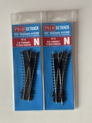 Zwrotnice skala N 1:160 Peco lewa i prawa makieta diorama kolej