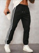 Męskie Spodnie Sportowe Loose Fit – Lekkie spodnie w paski