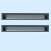 Kratka wentylacyjna luft kominek 6x60 zestaw 2 szt