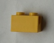 LEGO 3317 Żółta klocek 1 x 2 z uchwytem na ramię 6479