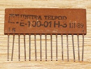 Układ scalony hybrydowy E-100-01H-3 dwie bramki NOR UNITRA TELPOD