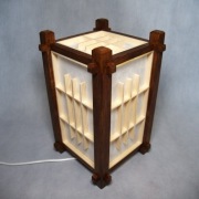 DIY Lampka Shoji z panelami Kumiko