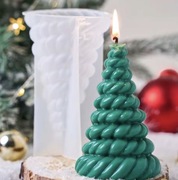 CHOINKA Bożonarodzeniowa forma silikonowa 12*7 do odlewów Świec Gipsu Żywic