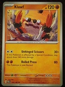Klawf 105/182 Karta POKEMON TCG Scarlet & Violet Paradox Rift