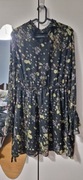 Sukienka letnia,czarna w kwiaty r.XS Carry