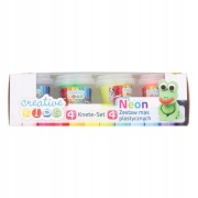 Zestaw Ciastolina dla dzieci Kolorowa Creative Kids 4 x 55 g