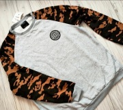 BERSHKA nowa z metką bawełniana bluza, moro, rozmiar L GRATIS wysyłka