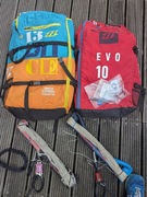 Zestaw 2 x Kite North Sails Evo 10 i Dice 13 + dwa bary i dwa trapezy