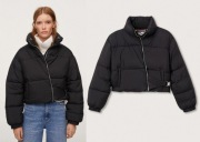 MANGO czarna pikowana kurtka NOWA watowana anorak zima L/40