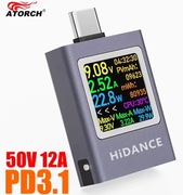 Przenośny miernik HDC-085C portu USB C z wyświetlaczem HD OLED PD3.1 QC3.0