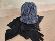 Czapka szalik  rękawiczki Solar, komplet 