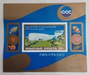 WĘGRY 1975  Mi blok 112 B ryby  idealny CIĘTY blok 60 €