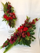 Kompozycja Nagrobna Komplet na Grób Cmentarz Róża Piwonia Mieczyk model N10