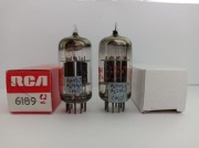 RCA 6189 Black plate  ECC82 12au7 para