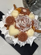 Flower Box S – Beżowo-Brązowy | Świece Sojowe