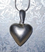 Naszyjnik srebrny z sercem Walentynki