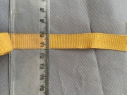 Wstążka tasiemka rypsowa ciemno złota dekoracyjna ozdobna 15 mm 5m