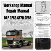 DAF CF65, CF75, CF85 Series Workshop, Service, and Repair Manual
