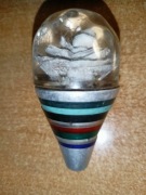 Gałka zmiany biegów retro PRL kwiatek 