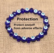 Niebieska bransoletka koralika mi Nazar 8 mm