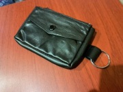 Etui mini portfel na klucze pieniądze czarny